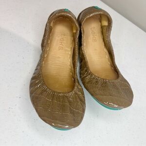 Tieks by Gavrieli  Caramel Patient leather Flats. SZ.6.    #30
